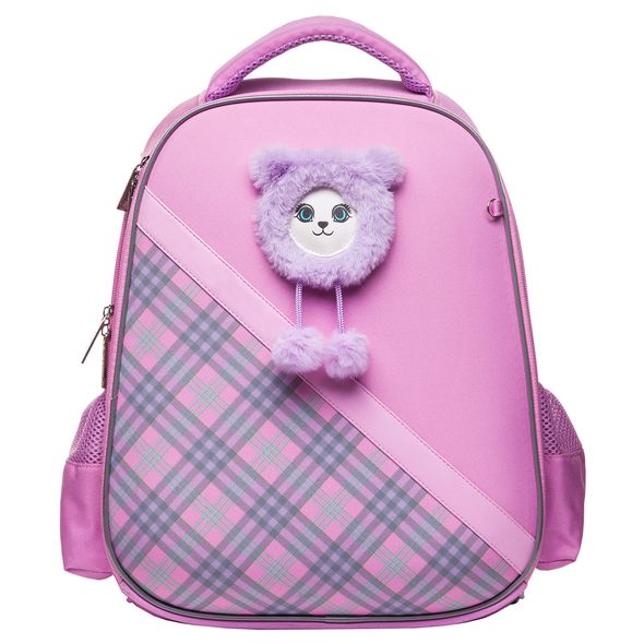 Рюкзак Hatber ERGONOMIC Classic -Няшка- 37X29X17 СМ EVA материал светоотраж. 2 отделения 2 кармана с расширением в комплекте бейдж на рулетке , 